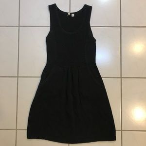 Black knit dress